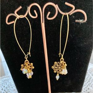 Crystal Snowflake Earrings